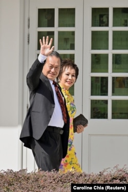 Calon presiden Tan Kin Lian di Singapura 22 Agustus 2023. (Foto: REUTERS/Caroline Chia)