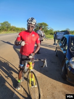 Cyclist Meli Ndlovu