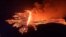 Letusan gunung berapi terjadi di dekat Grindavik, Islandia, dalam gambar yang dirilis oleh Departemen Keamanan Publik Kepolisian Islandia. (Reuters)&nbsp;