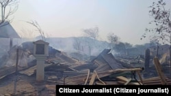 မီးရှို့ခံထားရတဲ့ မြင်းခြံမြို့နယ်၊ မကျီးစုကျေးရွာ
