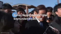 Güney Koreli muhalif lider boynundan bıçaklandı 