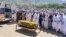 Locals attend funeral prayers for journalist Khalil Jibran on June 19, 2024, in Khyber district, Khyber Pakhtunkhwa province, Pakistan. Unidentified gunmen shot and killed Jibran on June 18, 2024. (Photo courtesy Aman Ali)