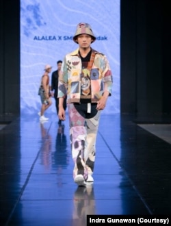 Karya Indra Gunawan yang mengusung tren sustainable fashion. (Foto: Courtesy/Indra G)