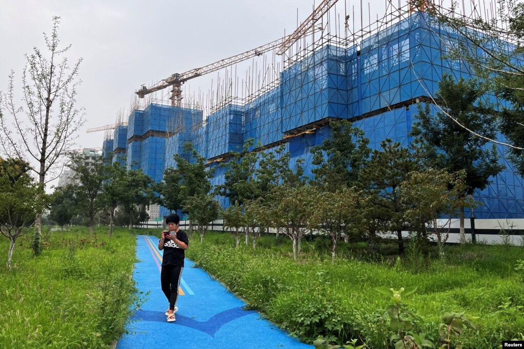 碧桂园正在北京开发的一个住宅楼盘。（2023年8月11日）(photo:VOA)