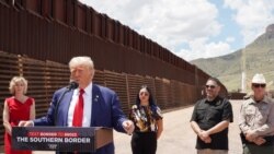 El expresidente Donald Trump visitó Arizona y hace de la inmigración su emblema de campaña