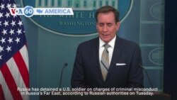 VOA60 America - US soldier detained in Russia on charges of criminal misconduct