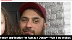 A Change.org petition displays a photograph of Ramzan Daraev, who was shot dead in North Carolina on May 3, 2024. (Change.org/Justice for Ramzan Daraev) 