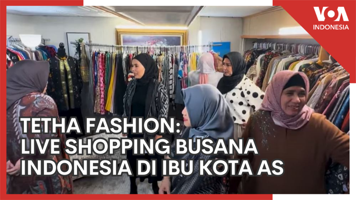 Live Shopping Busana Indonesia di Ibu Kota AS