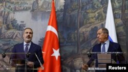 Hakan Fidan dhe Sergei Lavrov