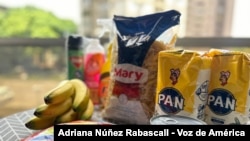 Compra de 24$ en un supermercado de Caracas: detergente, desinfectante, insecticida, bananos, pasta, dos latas de atún y dos kilos de harina