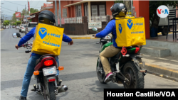 ARCHIVO. Varios servicios de delivery en Nicaragua surgieron en medio de la pandemia. Foto Houston Castillo, VOA