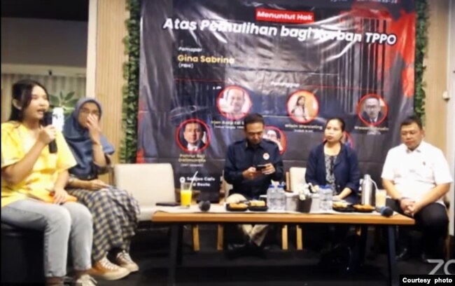 Diskusi publik “Menuntut Hak atas Pemulihan Bagi Korban TPPO” di Jakarta (courtesy: PBHI).