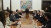 Sastanak predsednika Srbije Aleksandra Vučića sa ambasadorima zemalja Kvinte i šefom Delegacije EU u Srbiji (FoNet)