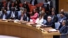 Palestinian Ambassador to the United Nations Riyad Mansour addresses the Security Council on the day of a vote on a Gaza resolution that demands an immediate ceasefire for the month of Ramadan, at U.N. headquarters in New York, March 25, 2024.