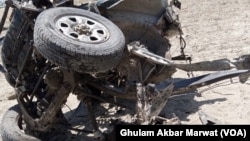  دیسی ساختہ ریموٹ کنٹرول بم کے حملے میں سیکیورٹی فورسز کی گاڑی مکمل طور پر تباہ ہو گئی۔