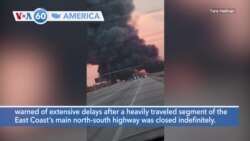 VOA60 America - Major Highway Collapses in Philadelphia, Extensive Delays Expected