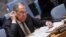 Ngoại trưởng Nga Sergei Lavrov chủ tọa một phiên họp của Hội đồng Bảo an Liên hiệp quốc ngày 24/4/2023.