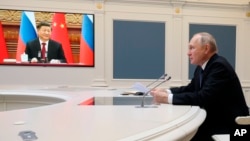2022年12月30日俄羅斯總統普京同習近平召開視頻會議