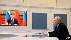 2022年12月30日，俄羅斯總統普京同習近平召開視頻會議。