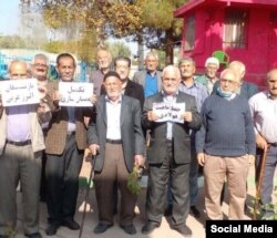 اعتراض بازنشستگان معدن سنگ، رودبار استان گیلان، یک‌شنبه ۲۳ مهر ۱۴۰۲