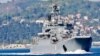 রুশ নৌবাহিনীর জাহাজ নভোচের্কস্ককে তুরস্কের ইস্তাম্বুলে দেখা যাচ্ছে। ৫ মে, ২০২১।