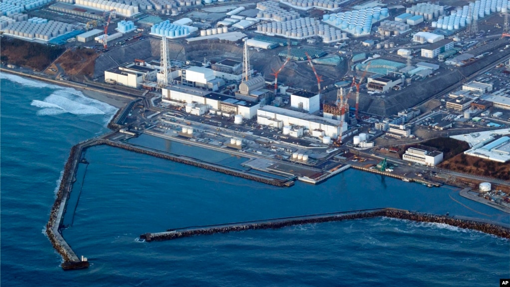 资料照：日本福岛核电站（2022年3月17日）(photo:VOA)