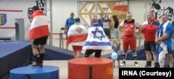 عکس مشترک دو وزنه‌بردار ایرانی و اسرائیلی