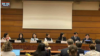 북한에 억류 중인 최춘길 선사의교 아들 최진영 씨(오른쪽 2번째)가 지난달 19일 유엔 인권이사회를 계기로 주제네바 한국 대표부에서 열린 부대행사에 참석했다. 사진 = 한국 통일부.