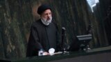 FILE - Iranian President Ebrahim Raisi speaks during a session of parliament in Tehran, Iran, April 30, 2023.