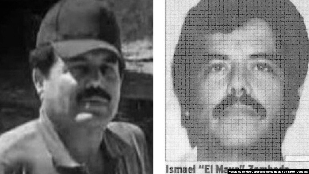 Collage muestra imágenes sin fechar de Ismael "El Mayo" Zambada, cortesía de la Policía de México y el Departamento de Estado de EEUU 