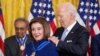 President Joe Biden awards the nation's highest civilian honor, the Presidential Medal of Freedom, to Rep. Nancy Pelosi, during a ceremony in the East Room of the White House, in Washington, May 3, 2024.
