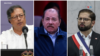 Fotocomposición de los presidentes de Colombia, Gustavo Petro; Nicaragua, Daniel Ortega; y Chile, Gabriel Boric, tras las acusaciones que cruzaron la semana pasada.