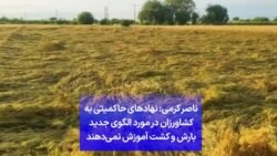 ناصر کرمی: نهادهای حاکمیتی به کشاورزان در مورد الگوی جدید بارش و کشت آموزش نمی‌دهند