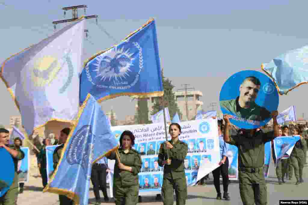 Oxirkirina Girseyî ya Endamên Akademîya Asayîşê li Kobanê