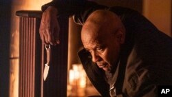 FILE - This image released by Sony Pictures Entertainment shows Denzel Washington in a scene from "The Equalizer 3."