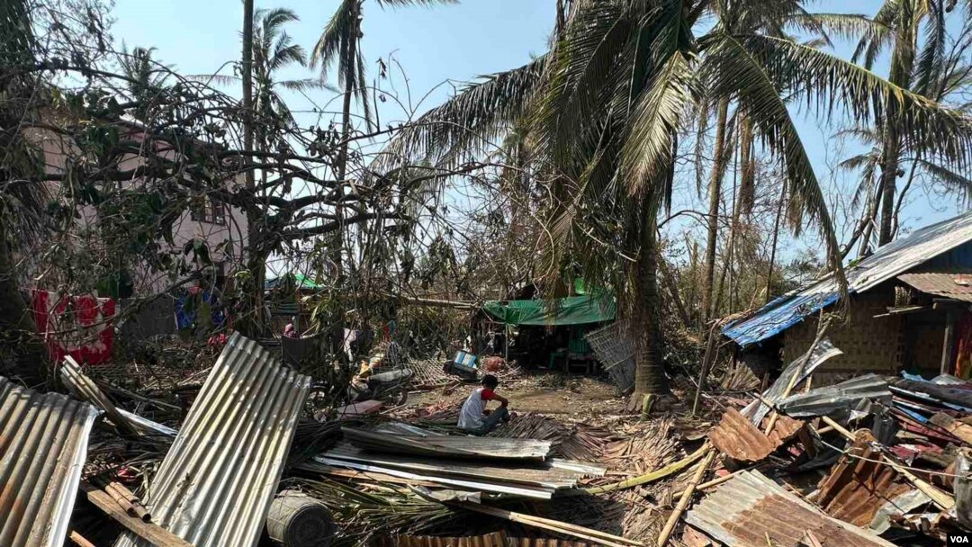 Cơn bão Mocha gây thiệt hại nặng nề ở Myanmar.