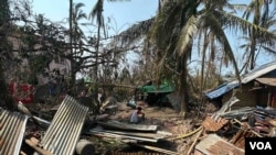 Cơn bão Mocha gây thiệt hại nặng nề ở Myanmar.