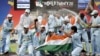 FILE - Indian players celebrate after beating Pakistan during T20 World Championship Cricket competition in Johannesburg, South Africa, Sept. 24, 2007.