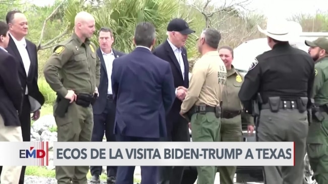 Las visitas de Biden y Trump a la frontera, apenas un "show político" a ojos de los activistas