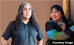 Navajo Experimental composer, performer, and installation artist Raven Chacon (left) and fashion designer Patricia Michaels (Taos Pueblo) are among the 2023 New Mexico Governor’s Awards for Excellence in the Arts.