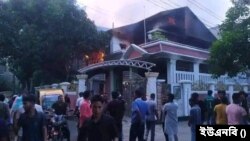 জাতীয় সংসদের হুইপ মাশরাফি বিন মর্তুজার বাড়ি।