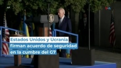 Estados Unidos y Ucrania firman acuerdo de seguridad en la cumbre del G7
