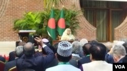 সংবাদ সম্মেলনে প্রধানমন্ত্রী শেখ হাসিনা