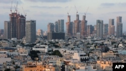 A general view shows the Israeli city of Tel Aviv, Aug. 12, 2024, amid regional tensions during the ongoing war between Israel and the Palestinian Hamas movement in the Gaza Strip. 