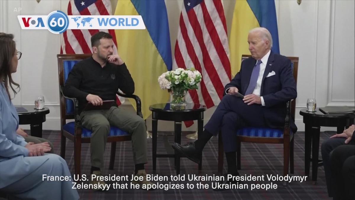 VOA60 World - Biden Apologizes To Zelenskyy For Months-long Hold Up Of ...