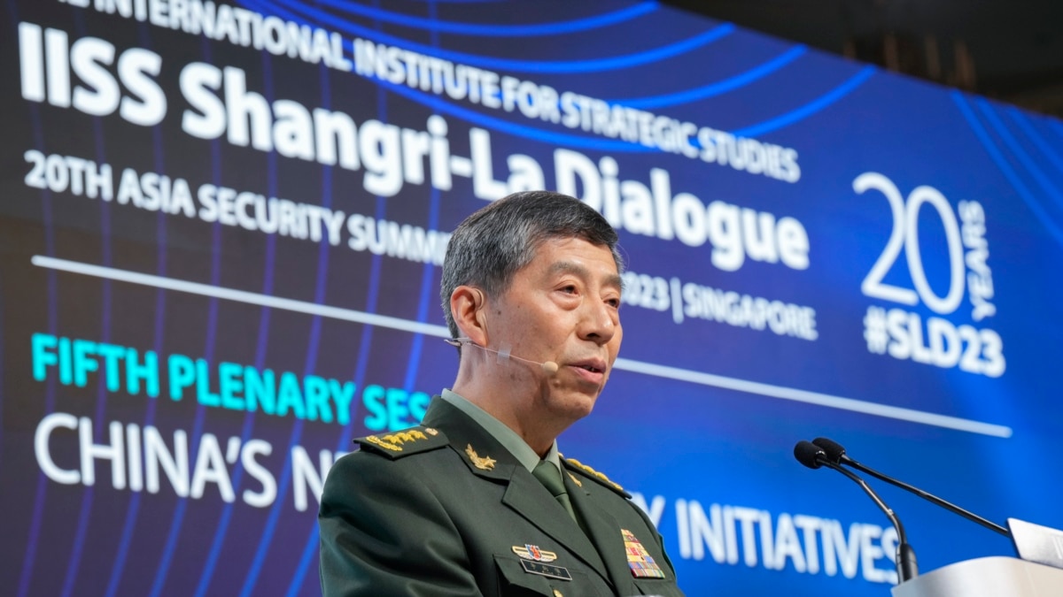 At Security Summit, China's Defense Chief Is Asked About Beijing's Words Versus Deeds