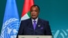 FILE—Congo's President Denis Sassou Nguesso speaks during the High-Level Segment for Heads of State and Government session at the United Nations climate summit in Dubai on December 1, 2023.