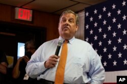 FILE - Republican presidential candidate former New Jersey Gov. Chris Christie speaks during a campaign event, July 24, 2023, in Concord, N.H.