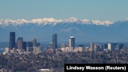 Pemandangan kota Seattle, AS, 16 Maret 2020. (Foto: REUTERS/Lindsey Wasson)