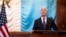 FILE - U.S. Homeland Security Secretary Alejandro Mayorkas takes part in a news conference at the National Palace in Guatemala City, March 21, 2024.